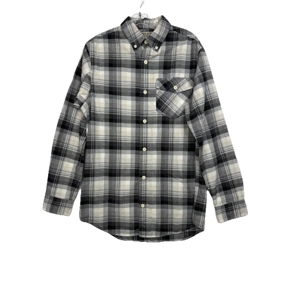Lot‎ of 3 Duluth Trading Men's Trim Fit Plaid Flannel Shirts Size Medium EUC